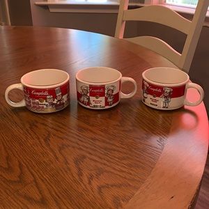 Set of 3 ~ Campbell’s Soup Co Kids Mugs Cups 1998 by Westwood